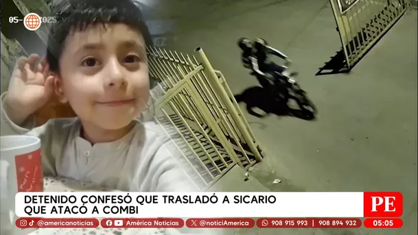 Detenido confesó que trasladó a sicario que atacó a combi en Independencia. Foto: América Noticias