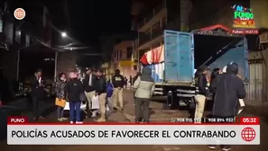 Detienen a 11 policías por red de contrabando en Puno. Foto y video: América Noticias