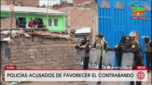 Detienen a 11 policías por red de contrabando en Puno. Foto: América Noticias Detienen a 11 policías por red de contrabando en Puno. Foto: América Noticias
