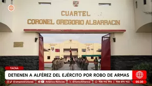Detienen a alférez del Ejército por robo de armas en Tacna. Foto y video: América Noticias