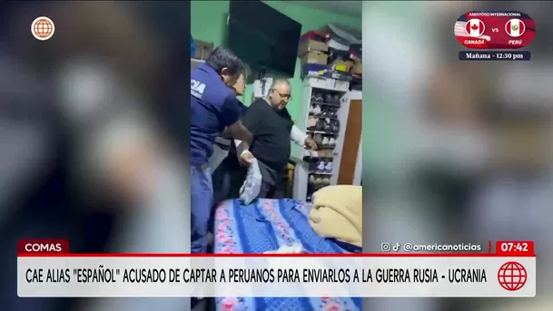 Detienen a alias Español por trata de personas en Comas. Foto: América Noticias
