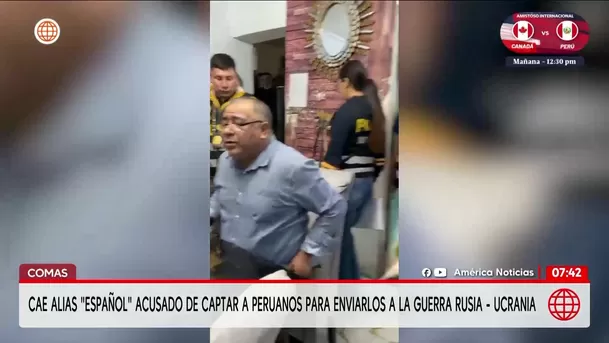 Detienen a alias Español por trata de personas en Comas. Foto: América Noticias
