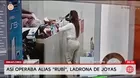 Detienen a alias Rubí por hurtar joyas en Miraflores