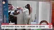 Detienen a alias Rubí por hurtar joyas en Miraflores