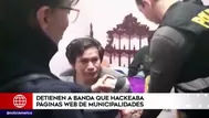 Detienen banda que hackeaba sitios web de municipalidades