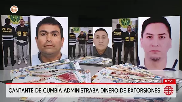 Detienen a cantante de cumbia por administrar dinero de extorsión. Foto: América Noticias Detienen a cantante de cumbia por administrar dinero de extorsión. Foto: América Noticias