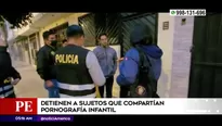 Uno de los detenidos fue intervenido en Lima. América Noticias