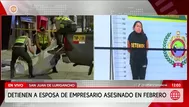 Detienen a esposa de empresario por triple homicidio en SJL
