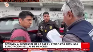 Detienen a exsuboficial FAP por presunta explotación sexual de menores. Foto y video: AN 