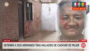 Detienen a hermanos por abandonar cadáver en el Callao. Foto y video: América Noticias