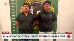 Detienen a hermanos en el aeropuerto tras homicidio en el Callao. Foto y video: América Noticias