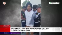 Detienen a hombre acusado de grabar a adolescente en Arequipa. Foto y video: América Noticias