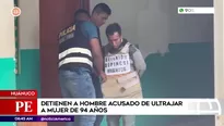 Hombre acusado de ultrajar a mujer de 94 años en Huánuco. Foto y video: América Noticias