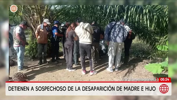 Detienen a hombre por desaparición de madre e hijo. Foto: América Noticias Detienen a hombre por desaparición de madre e hijo. Foto: América Noticias