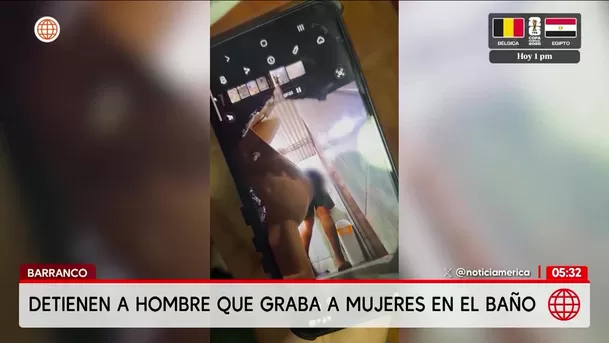 Detienen a hombre por grabar a mujeres en Barranco. Foto: América Noticias Detienen a hombre por grabar a mujeres en Barranco. Foto: América Noticias