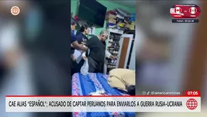 Las autoridades detuvieron en un inmueble de Comas a un hombre de 54 años, identificado como Pocho Pinto, quien es investigado por el presunto delito de trata de personas./ Video: América Noticias