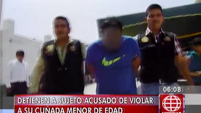 Detienen a hombre que violaba a su cuñada menor de edad en Los Olivos