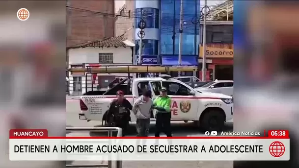 Detienen a hombre por secuestro de menor en Huancayo. Foto: América Noticias