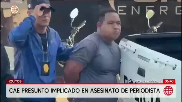 Capturan en Iquitos a primer implicado en asesinato del periodista Raúl Celis/ América Noticias