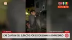 Detienen a jefe de Inteligencia por extorsión en La Libertad
