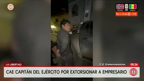 Detienen a jefe de Inteligencia por extorsión en La Libertad. Foto y video: América Noticias