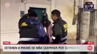 Detienen a la madre de la niña quemada por su padrastro en Puno