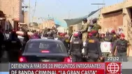 Detienen a más de 20 presuntos integrantes de banda criminal “La Gran Casta”