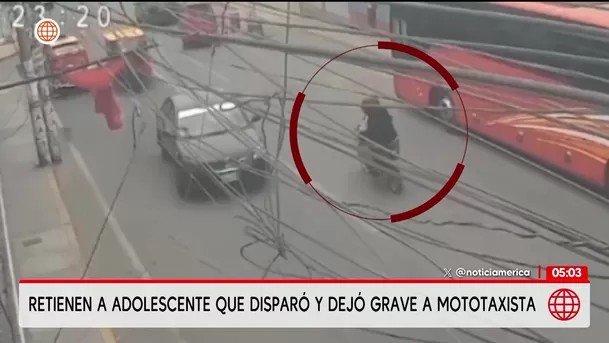 Detienen a menor por extorsión en San Juan de Lurigancho. Foto: América Noticias Detienen a menor por extorsión en San Juan de Lurigancho. Foto: América Noticias