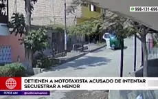Detienen a mototaxista acusado de intentar secuestrar a escolar - Noticias de trata-personas