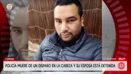 Detienen a mujer por muerte de su esposo policía en Comas