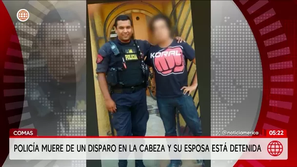 Detienen a mujer por muerte de su esposo policía en Comas. Foto: América Noticias
