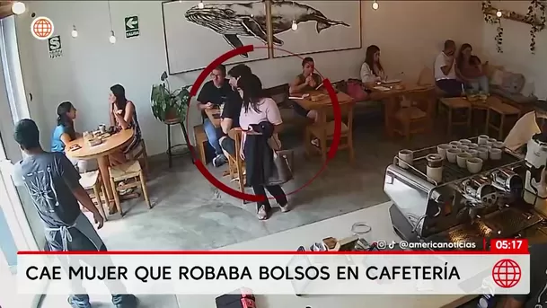 Detienen a Virginia Antara Cuellar por robos en cafeterías. Foto: América Noticias Detienen a Virginia Antara Cuellar por robos en cafeterías. Foto: América Noticias
