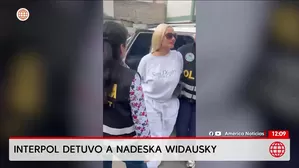 Detienen a Nadeska Widausky por orden de captura internacional. Foto y video: América Noticias