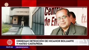 Detienen a Nicanor Boluarte y Mateo Castañeda | Video: América Noticias