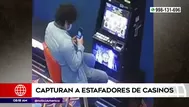 Capturan a presuntos estafadores de casinos