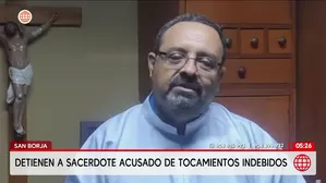 Detienen a sacerdote Marco Agüero Vidal por tocamientos en San Borja. Foto y video: América Noticias