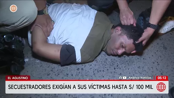 Detienen a secuestradores en El Agustino. Foto: América Noticias