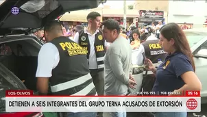 Detienen a seis policías acusados de extorsión. Foto y video: América Noticias