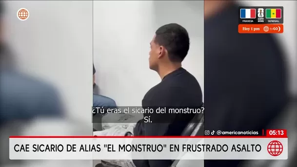 Detienen a sicario de alias El monstruo en La Victoria. Foto: América Noticias Detienen a sicario de alias El monstruo en La Victoria. Foto: América Noticias