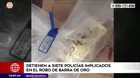 Detienen a siete policías implicados en el robo de una barra de oro en operativo