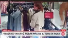 Detienen a tendera con más de S/ 1000 en ropa en Miraflores