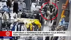 Cámaras de seguridad captaron el robo en tienda comercial. 