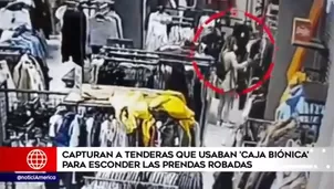 Cámaras de seguridad captaron el robo en tienda comercial. 