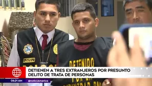 Venezolanos acusados de trata de personas. Foto: América Noticias