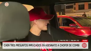 Detienen a tres implicados en asesinato de chofer en el Callao. Foto y video: América Noticias