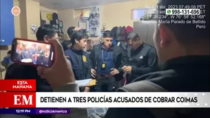 Tres policías fueron detenidos | Video: América Noticias