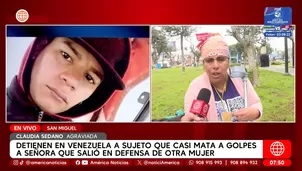 Detienen en Venezuela a sujeto que casi mata a golpes a señora que salió en defensa de otra mujer. Foto y video: América Noticias