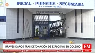 Detonación de explosivo en colegio de Ventanilla