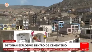 Detonan explosivo en cementerio de Carabayllo y destruyen cuatro nichos. Foto y video: América Noticias