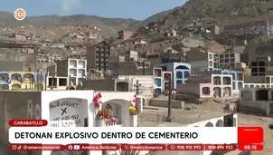 Detonan explosivo en cementerio de Carabayllo y destruyen cuatro nichos. Foto y video: América Noticias